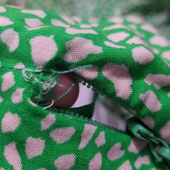 NWT ZARA ANIMAL PRINT DRESS GREEN / ECRU. - Picture 11 of 11